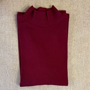 NEW✨Loft Burgundy Mock-Neck